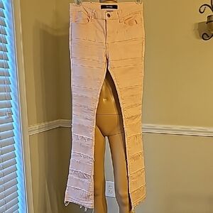 Women's Skinny Jeans in Light Pink
